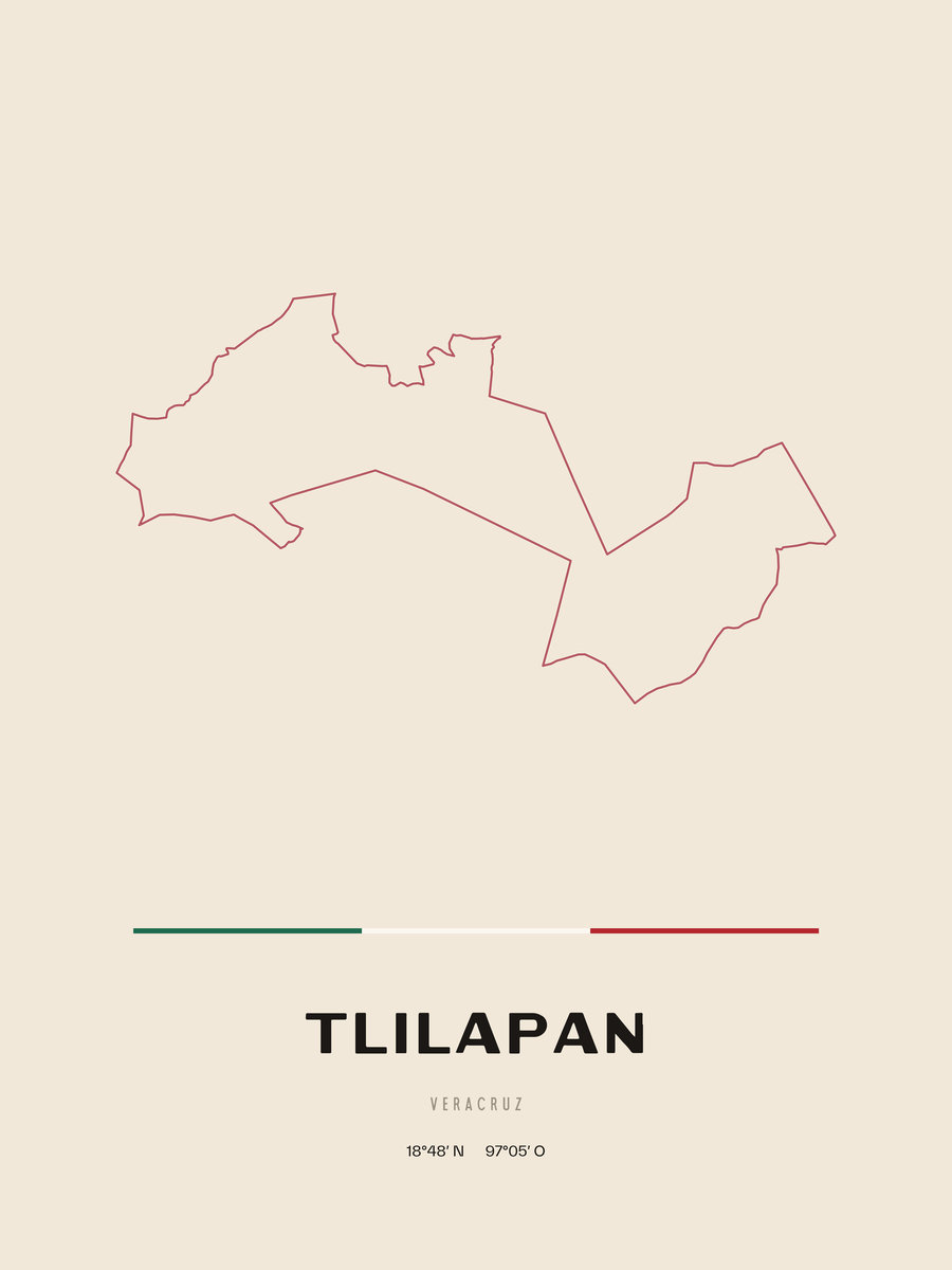 Framed poster of Tlilapan, Veracruz.