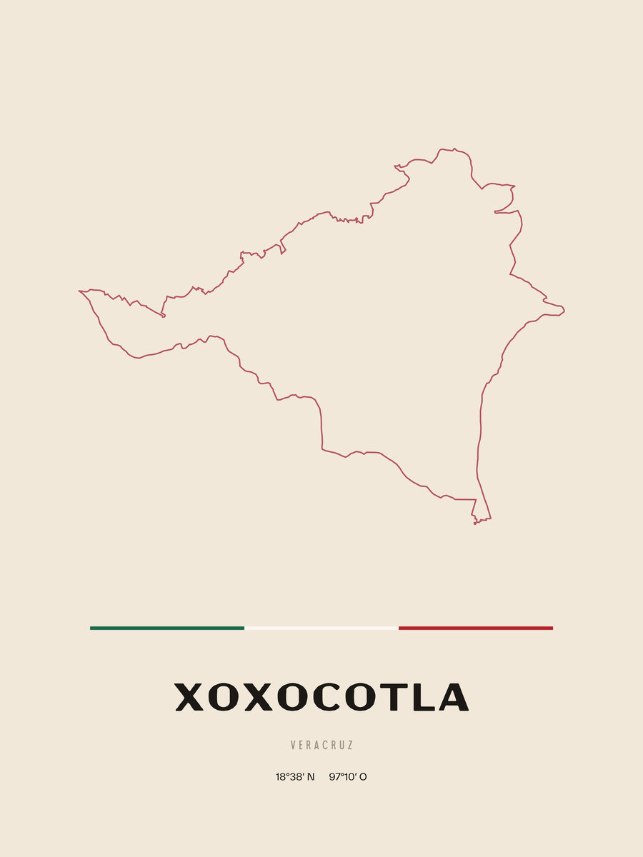 Framed poster of Xoxocotla, Veracruz.