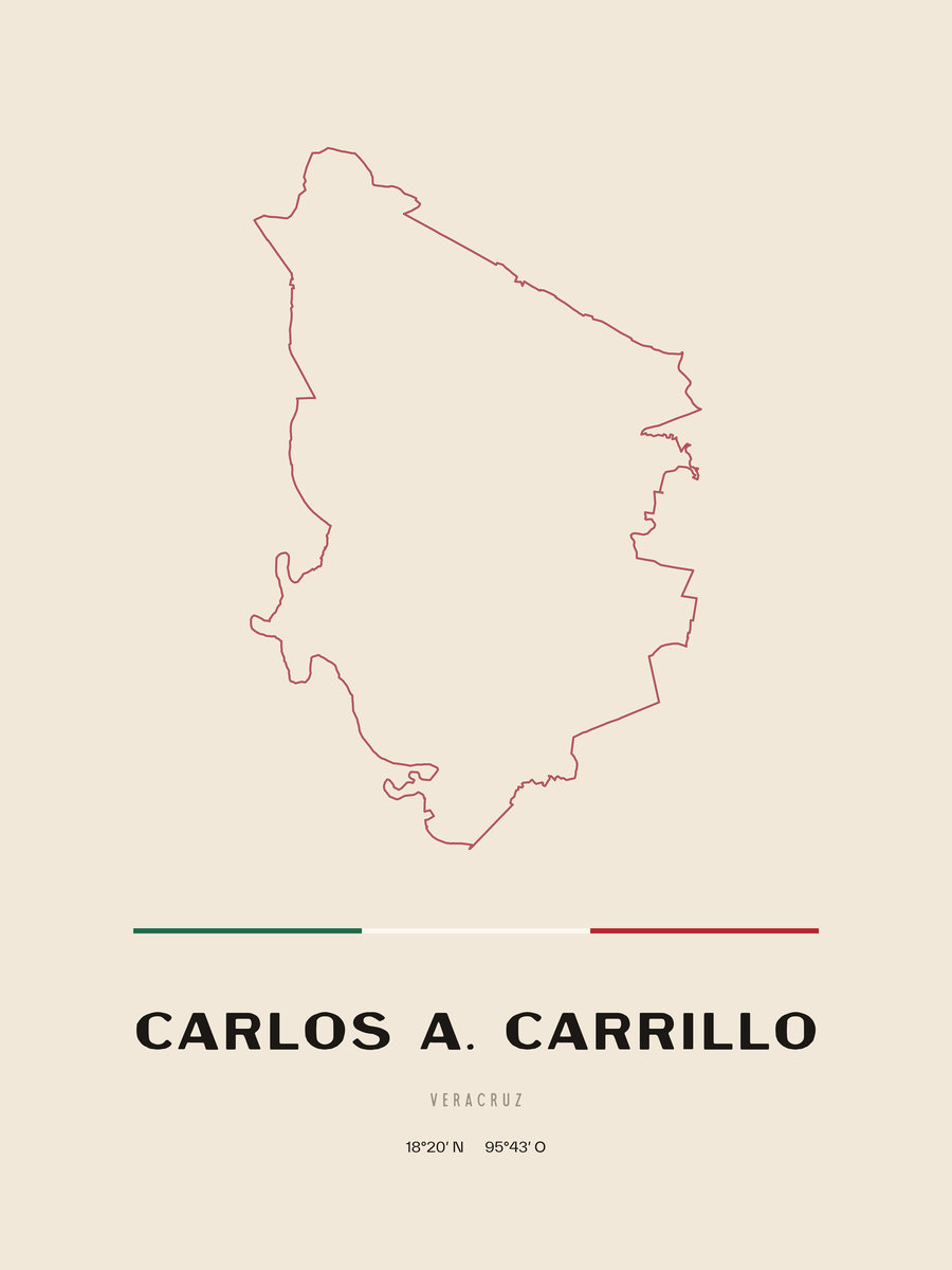 Framed poster of Carlos A. Carrillo, Veracruz.