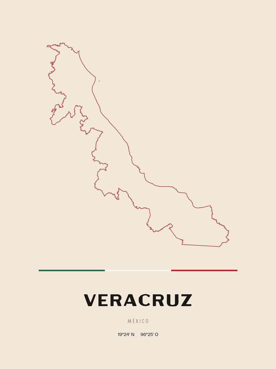 Framed poster of Veracruz.