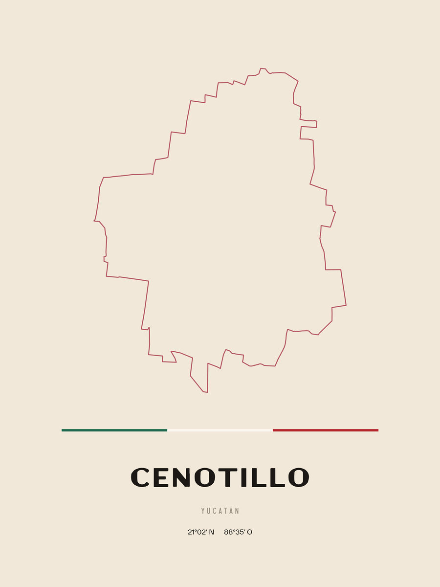 Framed poster of Cenotillo, Yucatán.