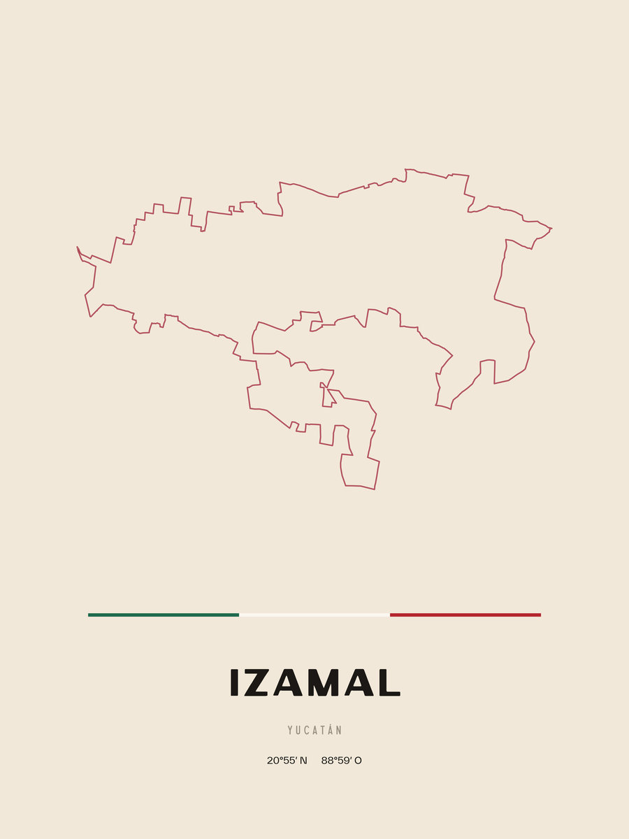 Framed poster of Izamal, Yucatán.
