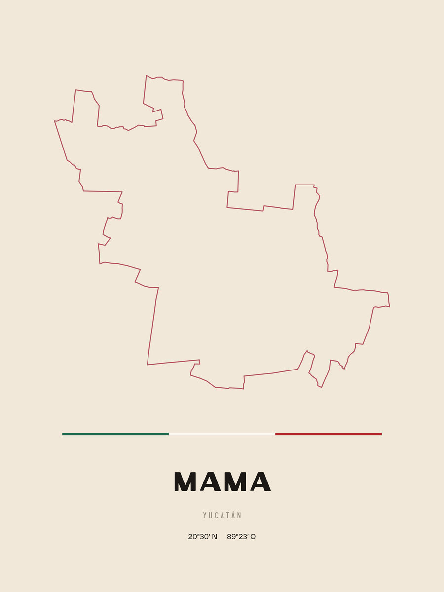 Framed poster of Mama, Yucatán.
