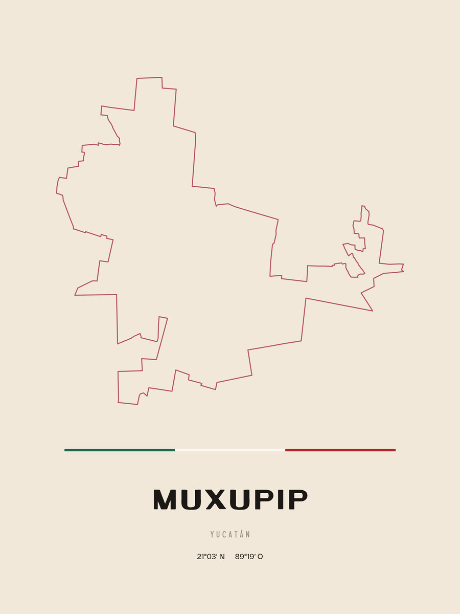 Framed poster of Muxupip, Yucatán.