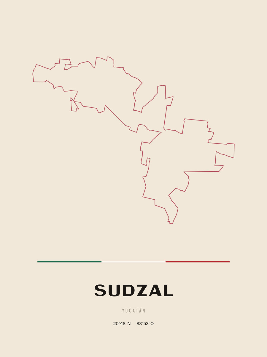 Framed poster of Sudzal, Yucatán.