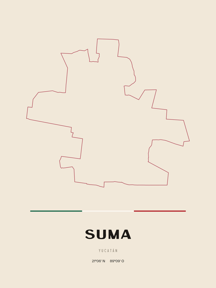 Framed poster of Suma, Yucatán.