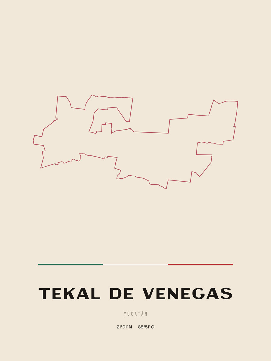 Framed poster of Tekal de Venegas, Yucatán.