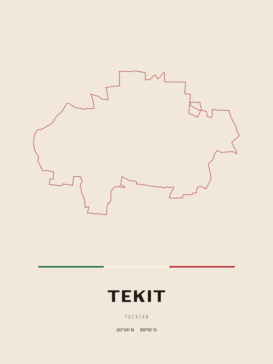Framed poster of Tekit, Yucatán.
