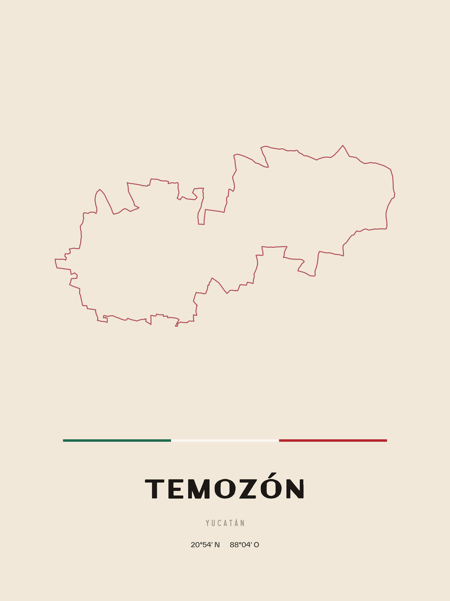Framed poster of Temozón, Yucatán.