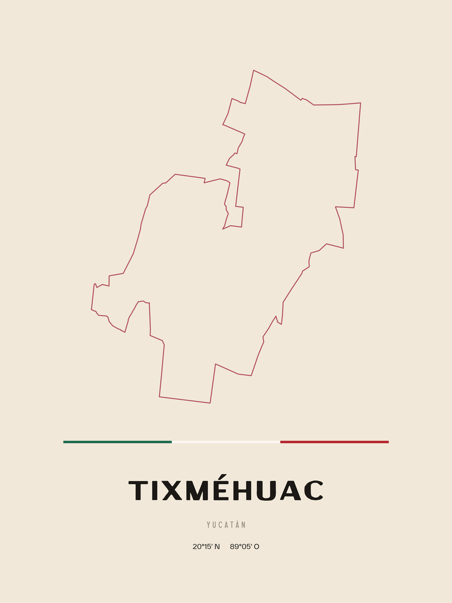 Framed poster of Tixméhuac, Yucatán.