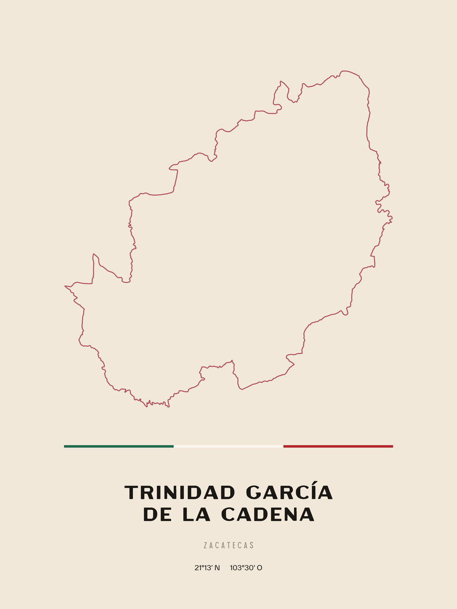 Framed poster of Trinidad García de la Cadena, Zacatecas.