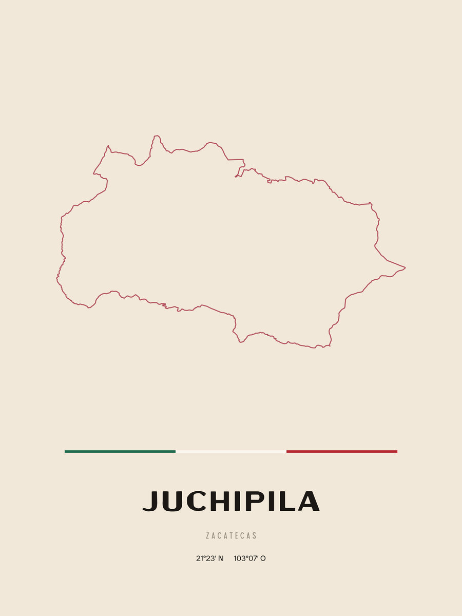 Framed poster of Juchipila, Zacatecas.