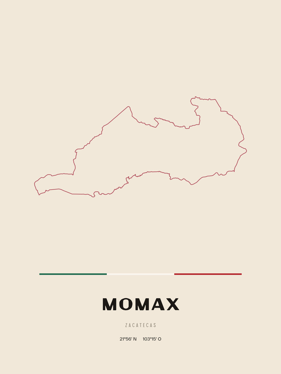 Framed poster of Momax, Zacatecas.