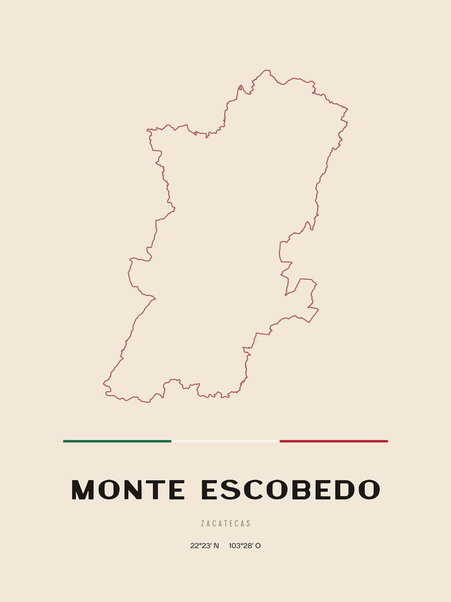 Framed poster of Monte Escobedo, Zacatecas.
