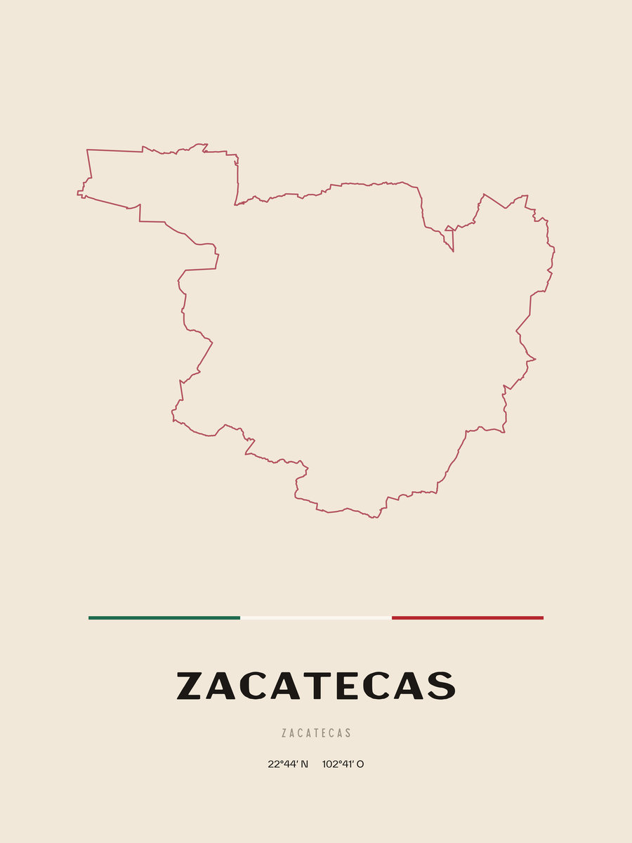 Framed poster of Zacatecas, Zacatecas.
