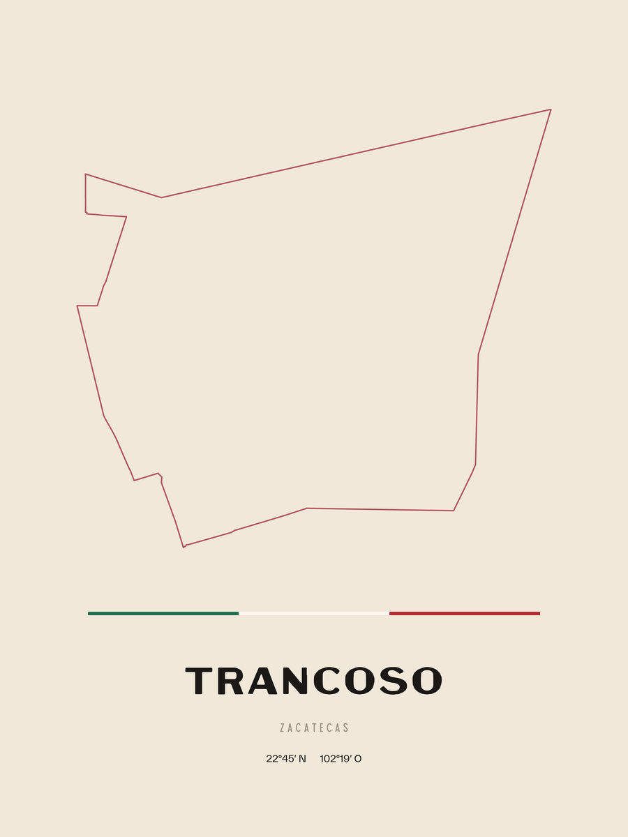 Framed poster of Trancoso, Zacatecas.